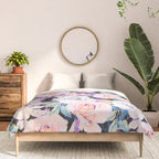 Modern Dark Vibrant Flowery D Comforter Gallery Image 3