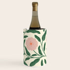 Bold Pink Botanical Blooms on Light Pattern Wine Chiller Gallery Image 3