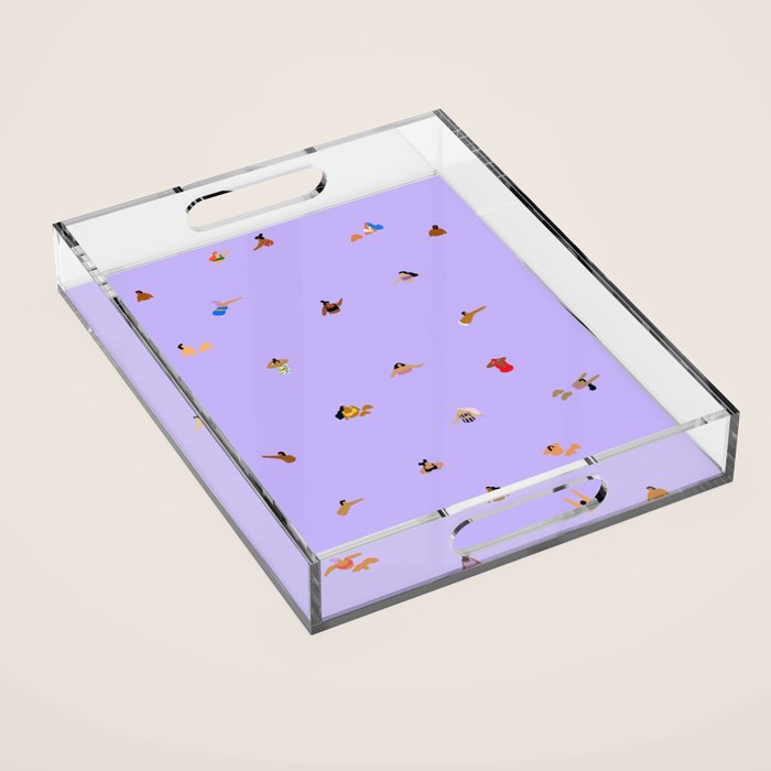 Lilac Blues Acrylic Tray Gallery Image 1