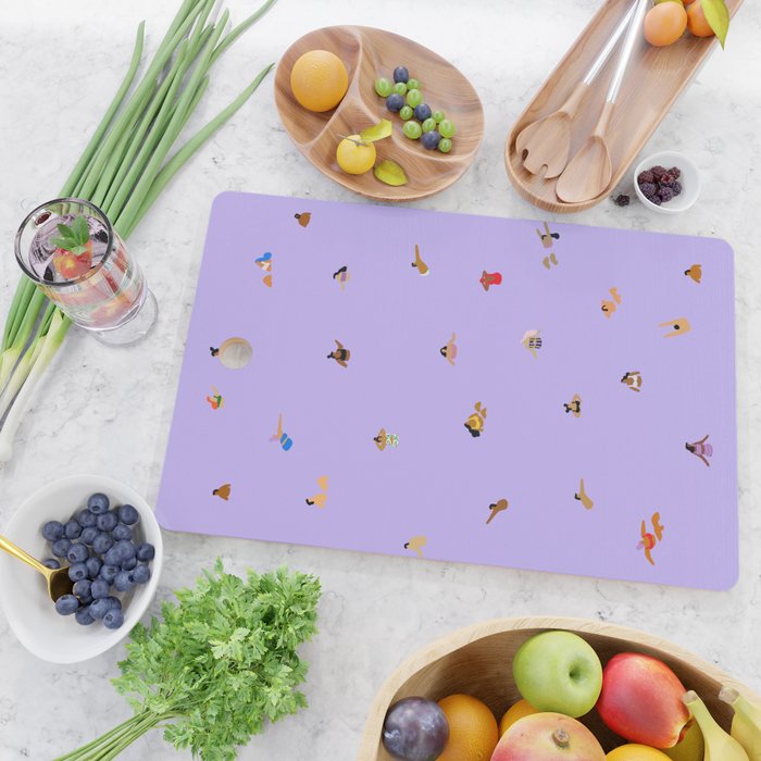 Lilac Blues Cutting Board Gallery Image 2
