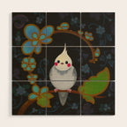 Cockatiel Wood Wall Art Gallery Image 1