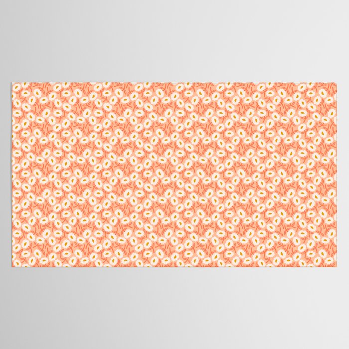Floral Bliss Pattern - Peach Fuzz Tablecloth Gallery Image 2