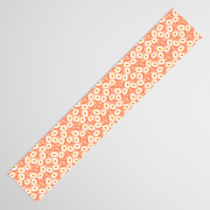 Floral Bliss Pattern - Peach Fuzz Table Runner Gallery Image 3