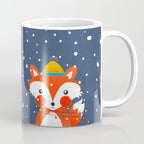 Cute christmas fox in the snow Coffee Mug Gallery Image 1