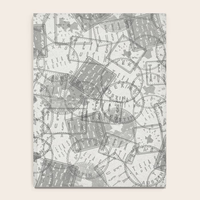 Vintage Texas Austin Travel Stamp Pattern Notebook Gallery Image 4