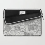 Vintage Texas Austin Travel Stamp Pattern Laptop Sleeve Gallery Image 2