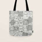 Vintage Texas Austin Travel Stamp Pattern Tote Bag Gallery Image 1