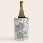 Vintage Texas Austin Travel Stamp Pattern Wine Chiller Gallery Image 3