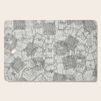 Vintage Texas Austin Travel Stamp Pattern Cutting Board Gallery Image 1