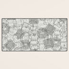 Vintage Texas Austin Travel Stamp Pattern Desk Mat Gallery Image 3