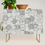 Vintage Texas Austin Travel Stamp Pattern Credenza Gallery Image 1