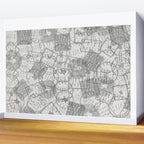 Vintage Texas Austin Travel Stamp Pattern Wall Mural Gallery Image 2