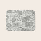 Vintage Texas Austin Travel Stamp Pattern Bath Mat Gallery Image 1