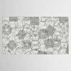Vintage Texas Austin Travel Stamp Pattern Tablecloth Gallery Image 2