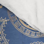 Classic blue and gold paisley Comforter Gallery Image 4