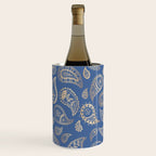 Classic blue and gold paisley Wine Chiller Gallery Image 3