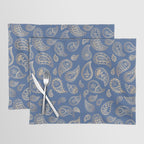 Classic blue and gold paisley Placemat Gallery Image 1