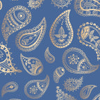 Classic blue and gold paisley Coffee Mug Gallery Image 2
