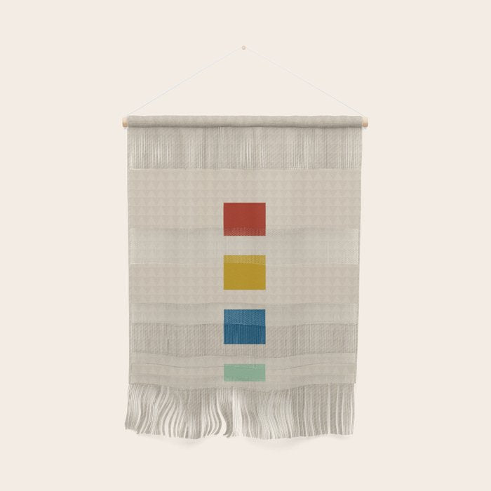 four elements II tweed and primary colors Wall Hanging Gallery Image 1
