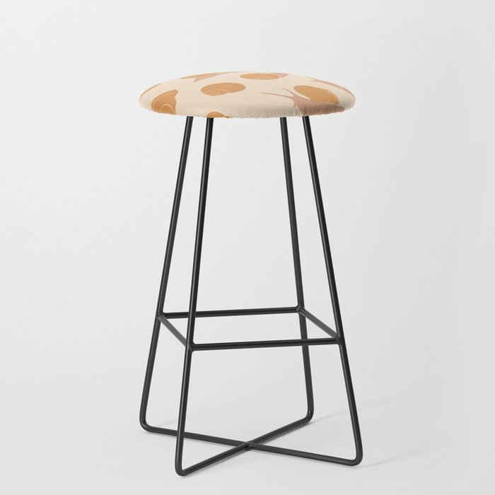 Retro Snail Pattern Stool Gallery Image 1