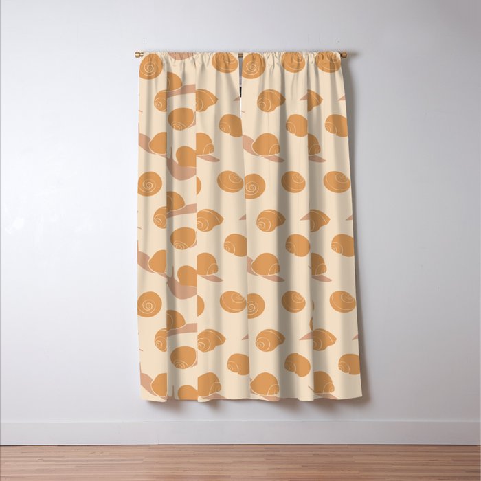 Retro Snail Pattern Window Curtain Gallery Image 3