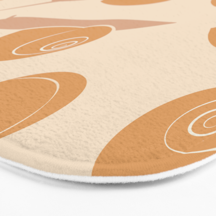 Retro Snail Pattern Bath Mat Gallery Image 3
