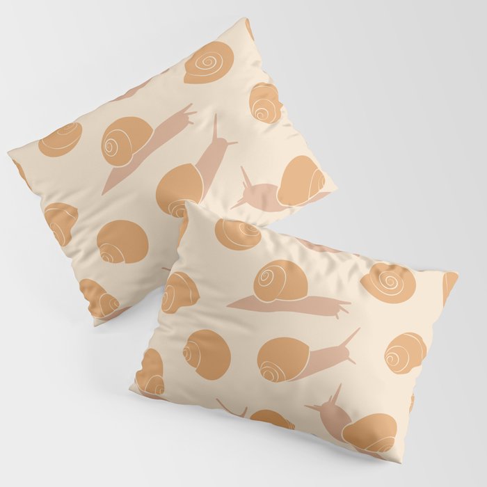 Retro Snail Pattern Pillow Sham Gallery Image 3
