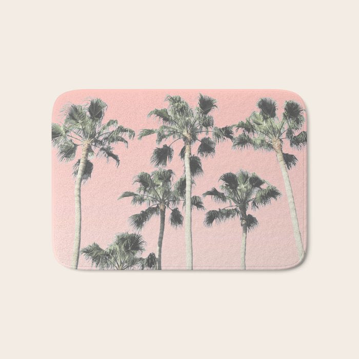 Blush Palms Bath Mat Gallery Image 1