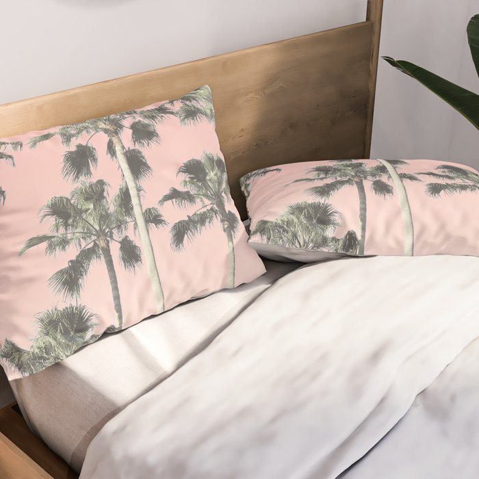 Blush Palms Pillow Sham Gallery Image 2