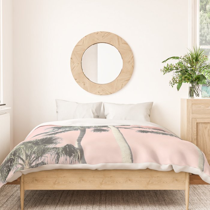 Blush Palms Duvet Cover Gallery Image 3