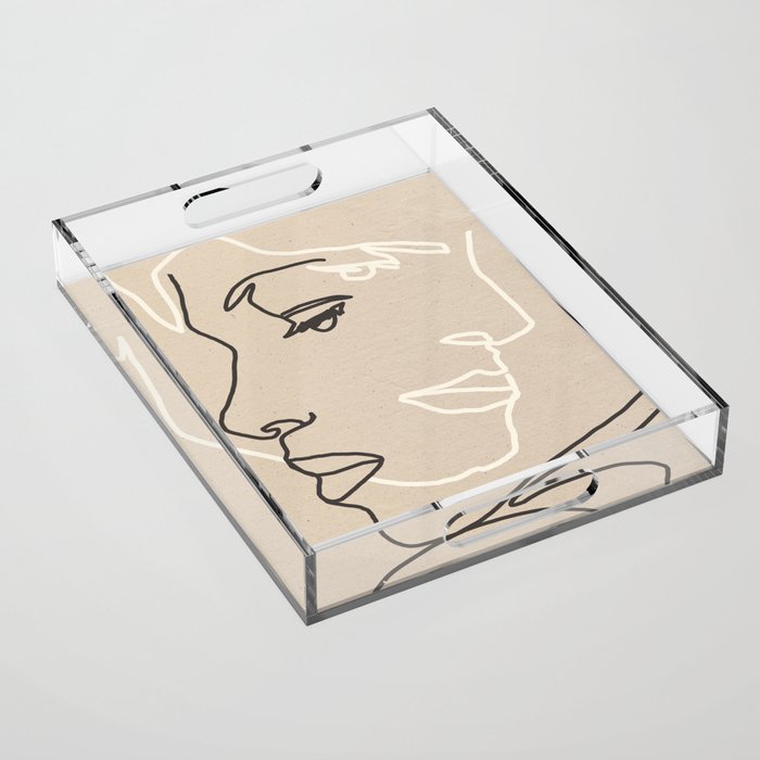 Abstract Face 16 Acrylic Tray Gallery Image 1