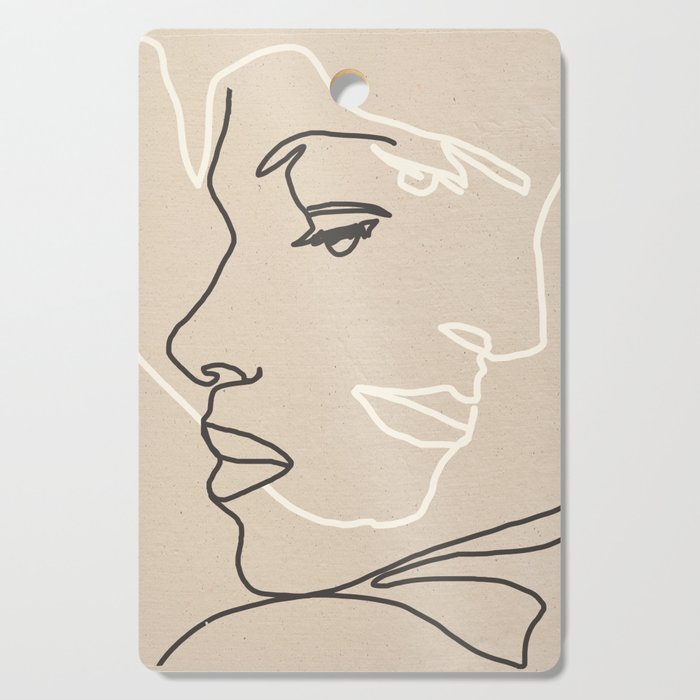 Abstract Face 16 Cutting Board Gallery Image 1