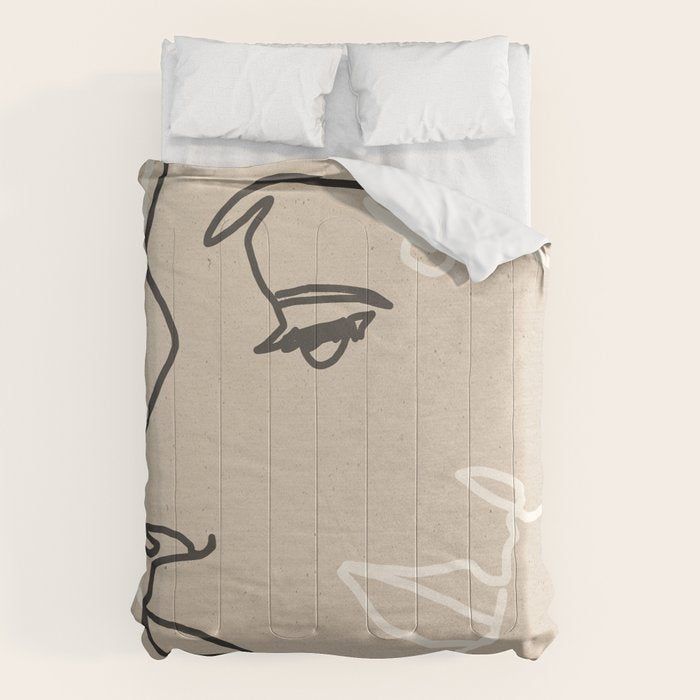 Abstract Face 16 Comforter Gallery Image 1