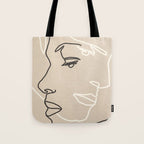 Abstract Face 16 Tote Bag Gallery Image 1
