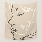 Abstract Face 16 Wall Tapestry Gallery Image 4