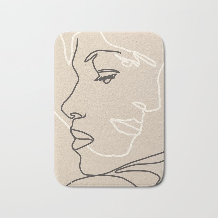 Abstract Face 16 Bath Mat Gallery Image 1