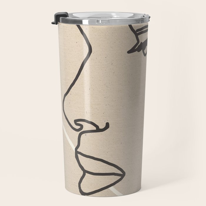 Abstract Face 16 Travel Mug Gallery Image 3