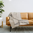 Abstract Face 16 Throw Blanket Gallery Image 1