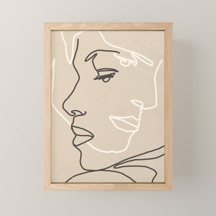 Abstract Face 16 Mini Art Print Gallery Image 1