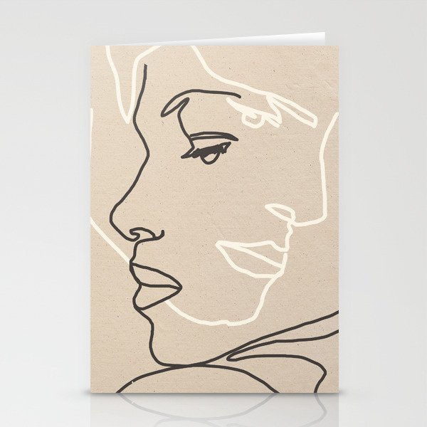 Abstract Face 16 Stationery Card Gallery Image 2