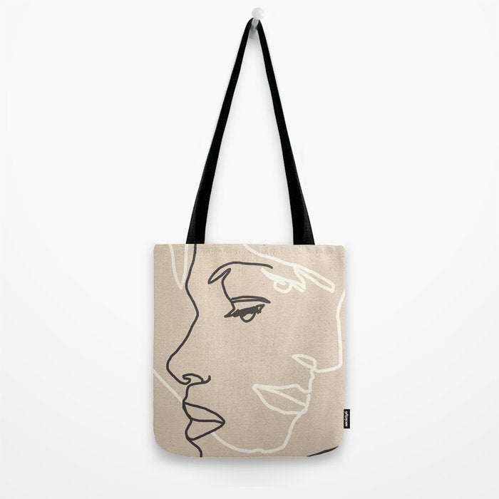 Abstract Face 16 Tote Bag Gallery Image 2