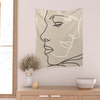 Abstract Face 16 Wall Tapestry Gallery Image 2