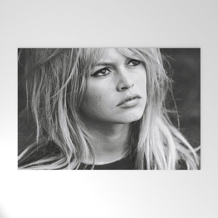 Brigitte Bardot Retro Vintage Art Welcome Mat Gallery Image 1