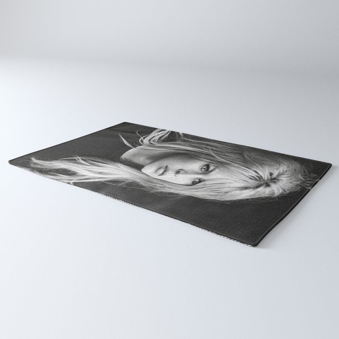 Brigitte Bardot Retro Vintage Art Rug Gallery Image 3