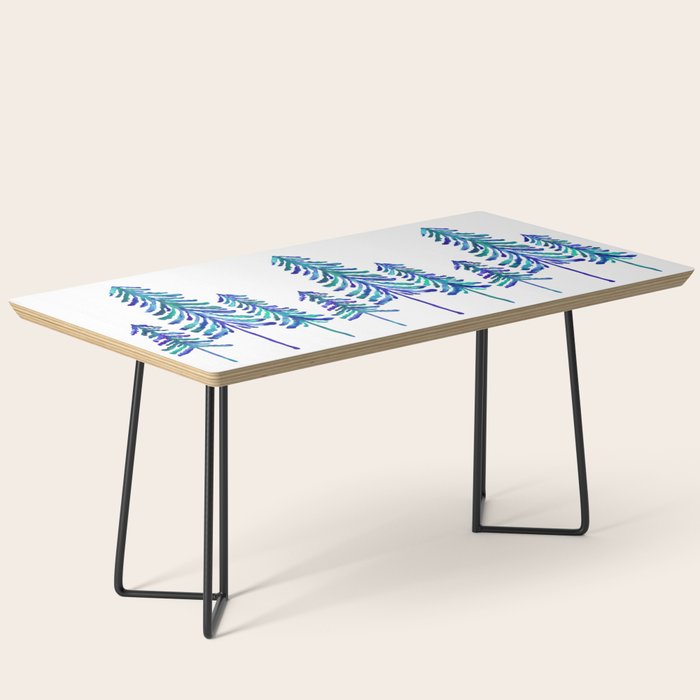 Pine Trees - Navy & Turquoise Palette Coffee Table Gallery Image 1