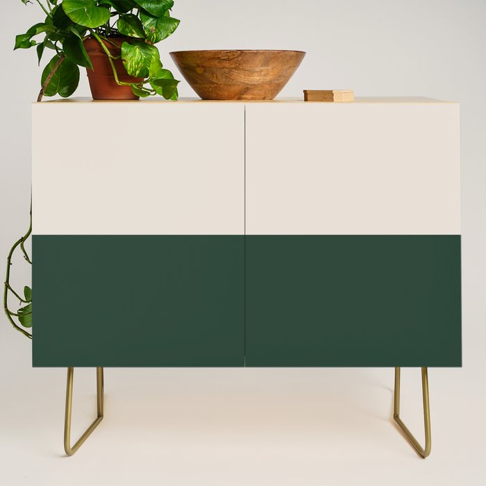 Scandinavian Modern Minimal Pine Credenza Gallery Image 1