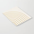 Minimal Arch XXXVI Creme and Orange Modern Geometric Lines Notebook Gallery Image 2