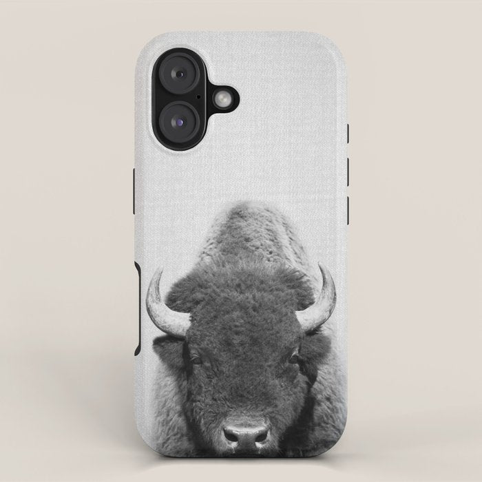 Buffalo - Black & White iPhone Case Gallery Image 1