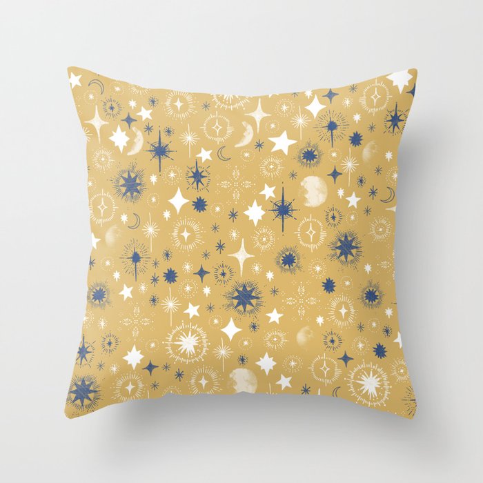 Illuminated star sky A Throw Pillow Gallery Image 6