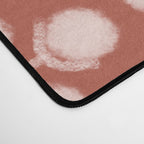 Cotton Stems Botanical Pattern in Pale Blush Pink and Red Soil Rust Desk Mat Gallery Image 4